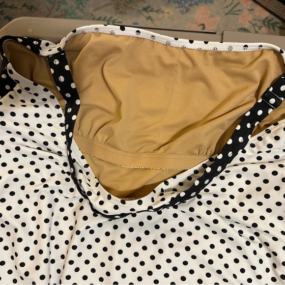 DownEast for ModCloth Darling Black and White Polka Dot One-piece swimsuit - Picture 6 of 6